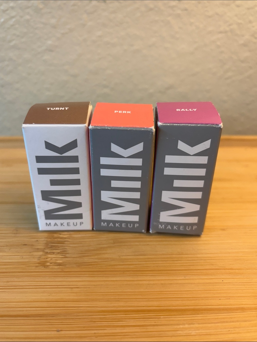 Milk Makeup Lipstick Trio in Brown, Coral, Pink